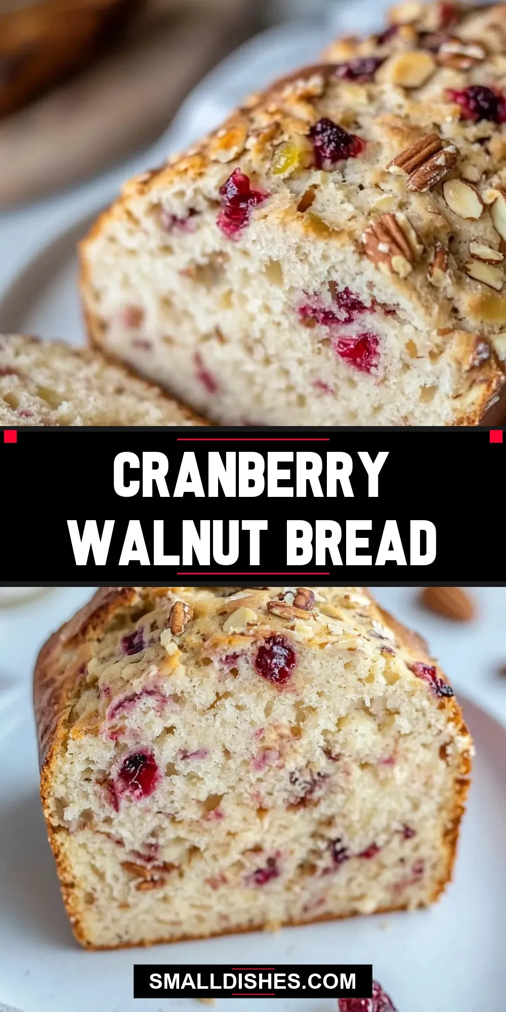 Easy Cranberry Walnut Bread Recipe