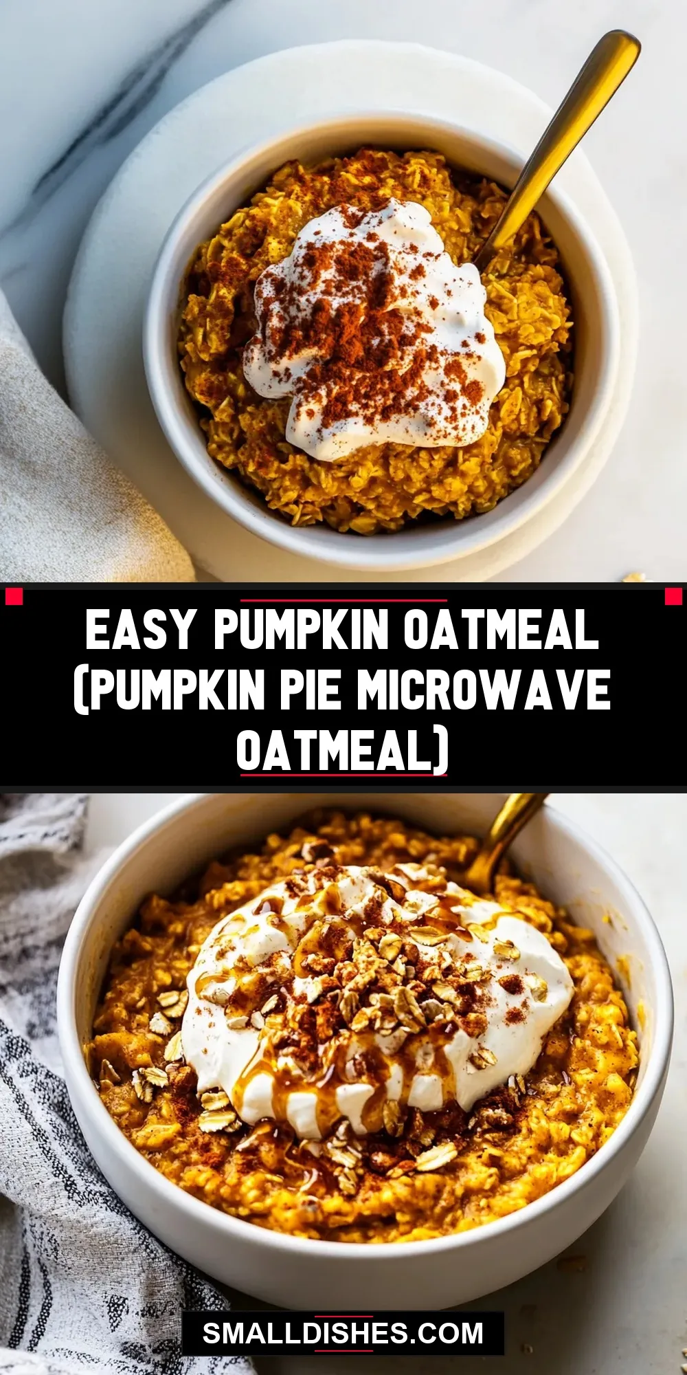 Easy Pumpkin Oatmeal (Pumpkin Pie Microwave Oatmeal) (Irresistible & Delicious)