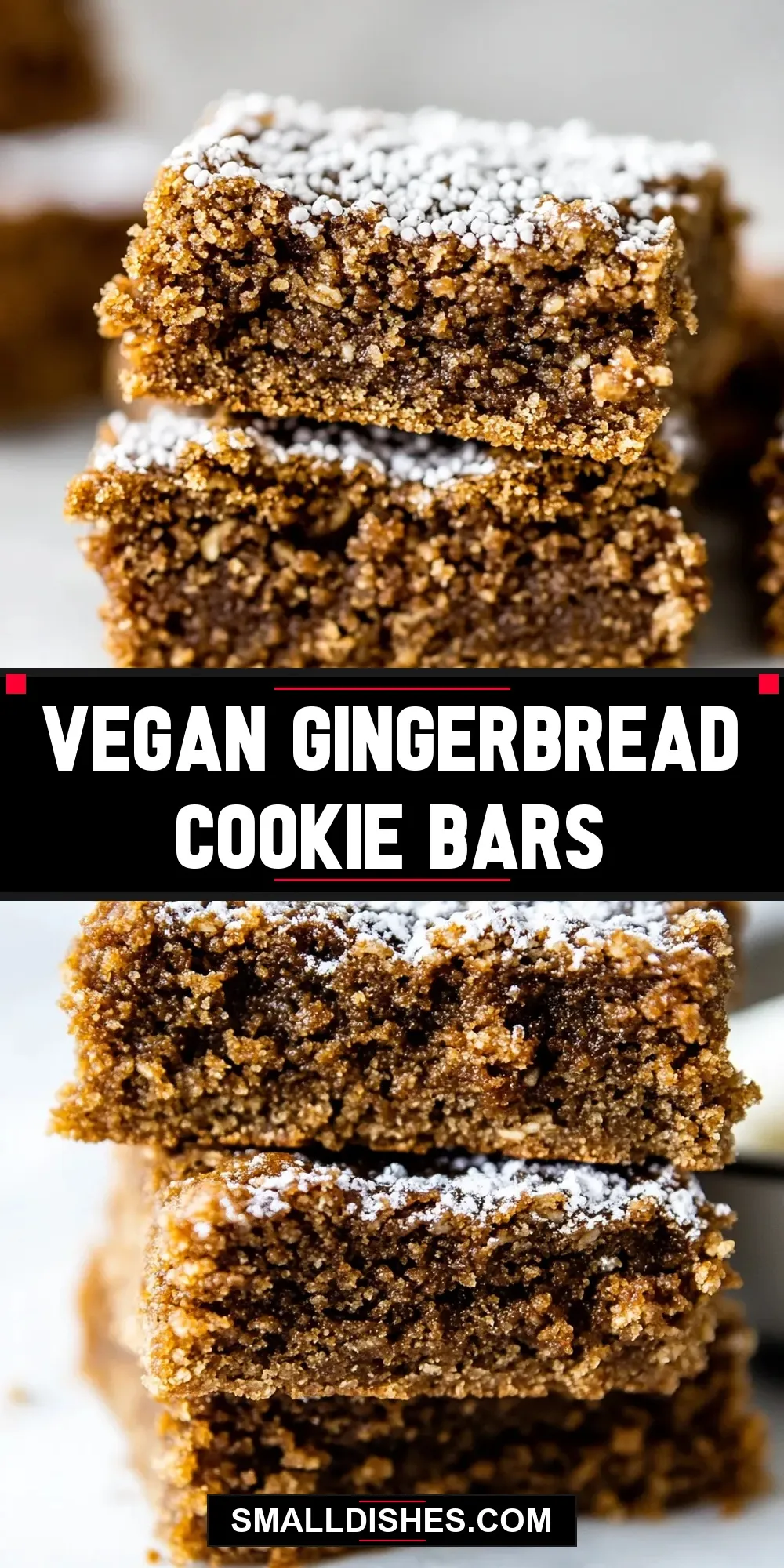 Vegan Gingerbread Cookie Bars Recipe