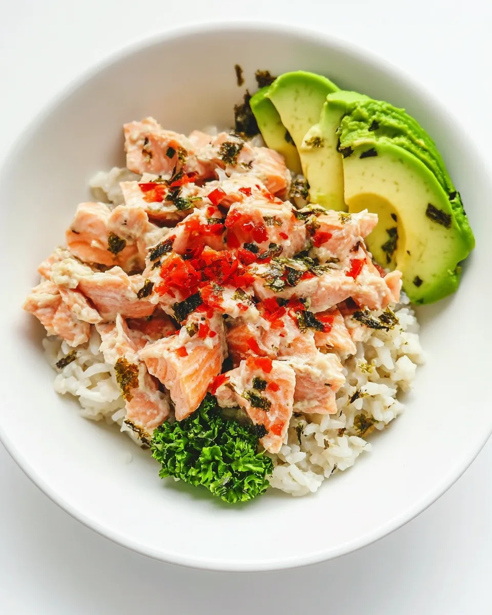 Easy 10-Minute Salmon and Rice Bowl photo