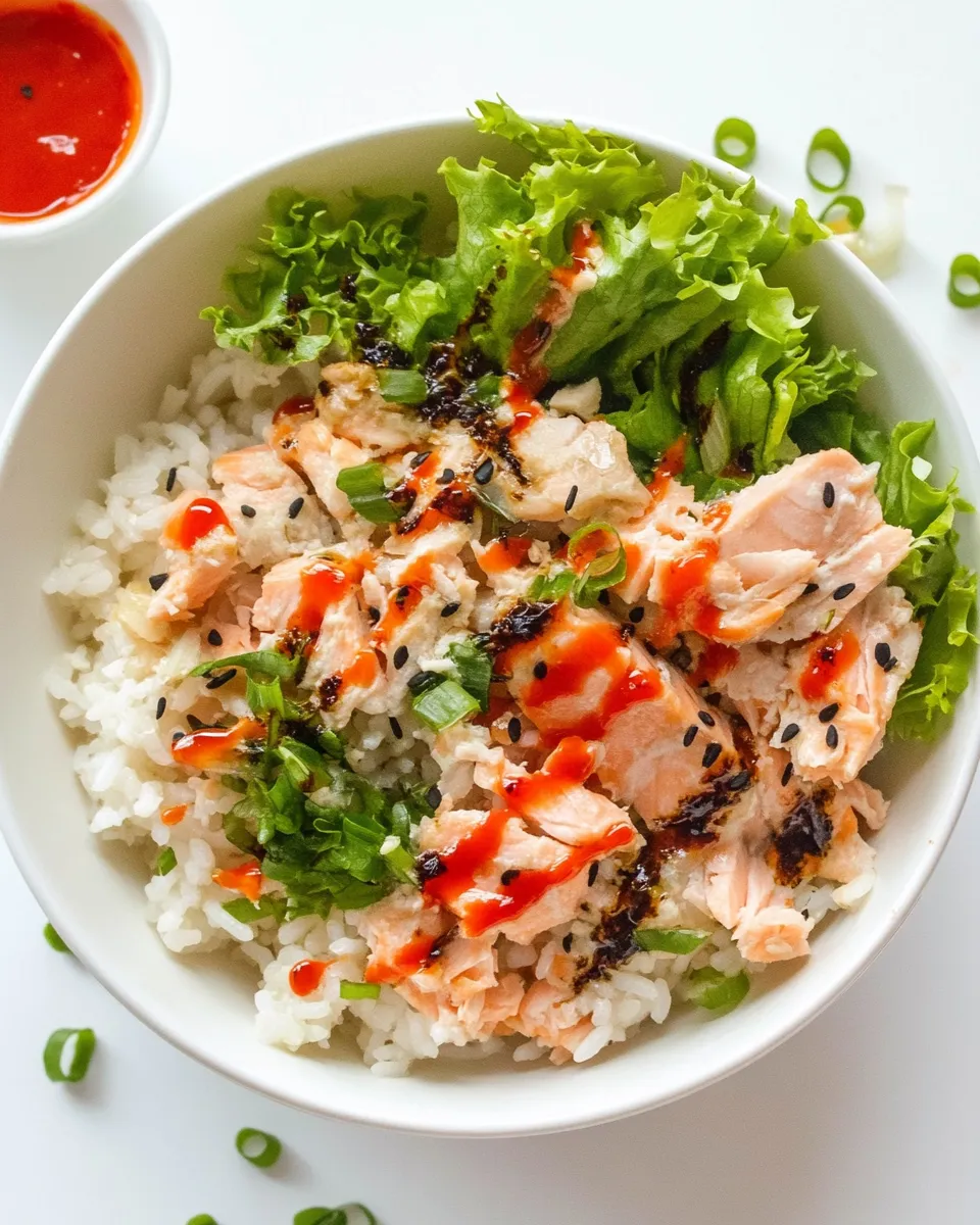 Delicious 10-Minute Salmon and Rice Bowl image