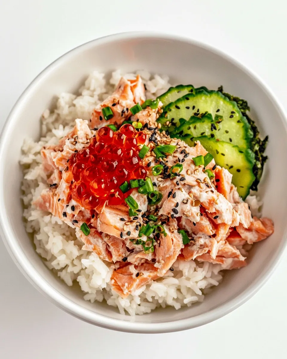 Quick 10-Minute Salmon and Rice Bowl recipe photo