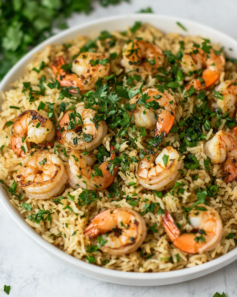 Healthy 15 Minute One Pan Shrimp and Rice dish photo