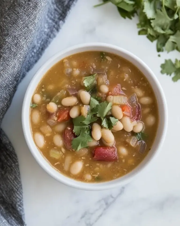 Homemade 20-Minute Vegetarian White Bean Chili Recipe photo
