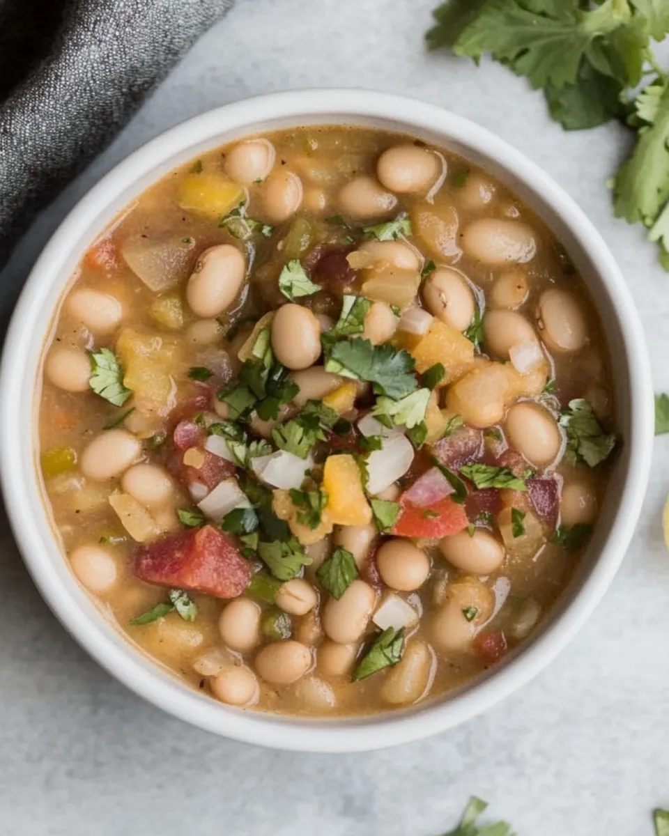 Classic 20-Minute Vegetarian White Bean Chili Recipe image