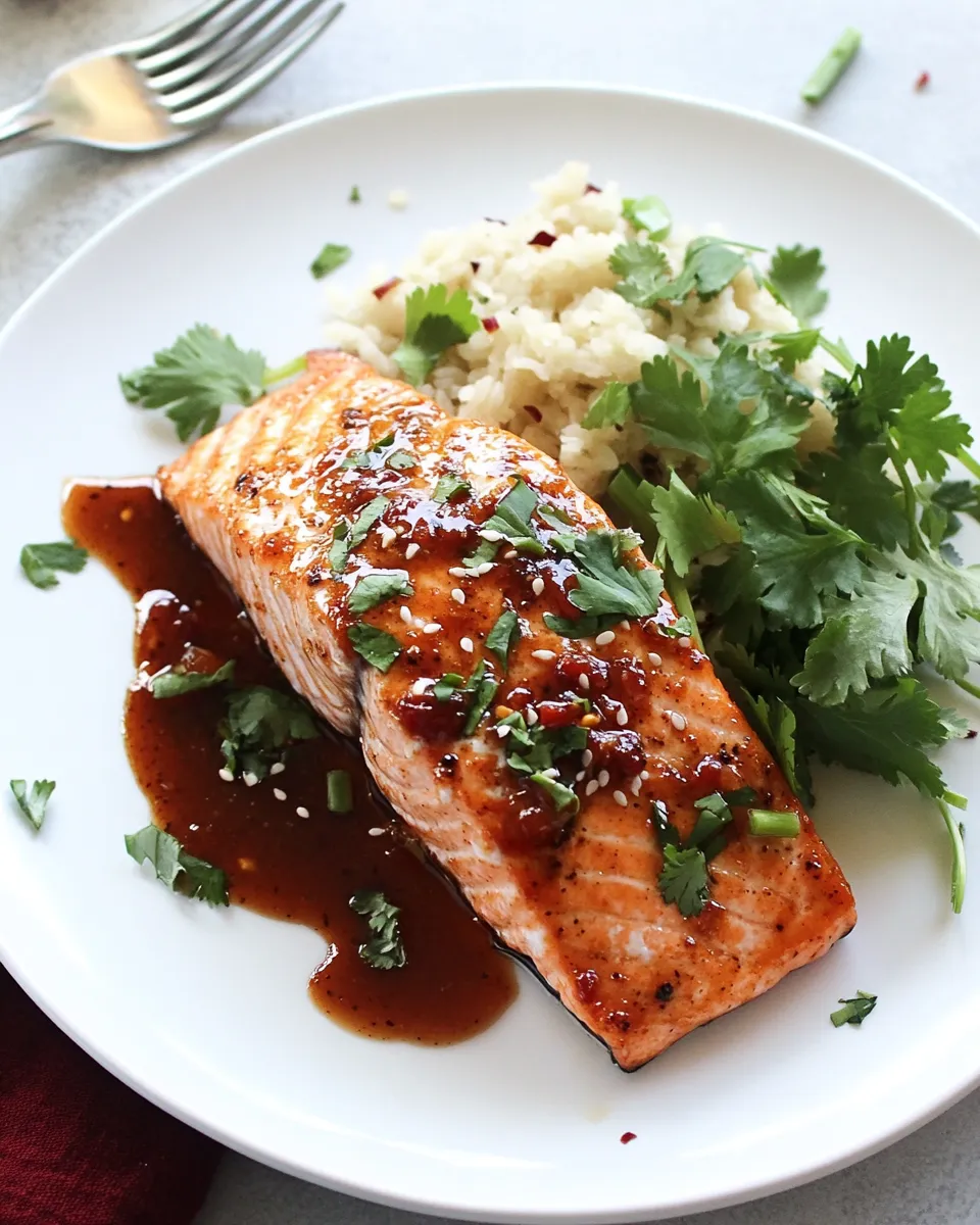 Easy 20 Minute Baked Salmon with Maple Chipotle Sauce photo