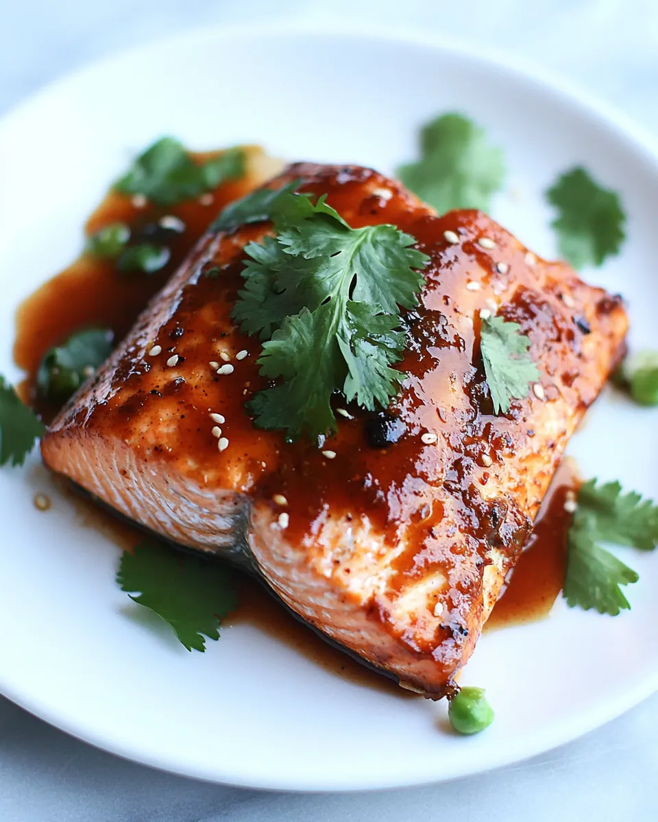 Delicious 20 Minute Baked Salmon with Maple Chipotle Sauce image