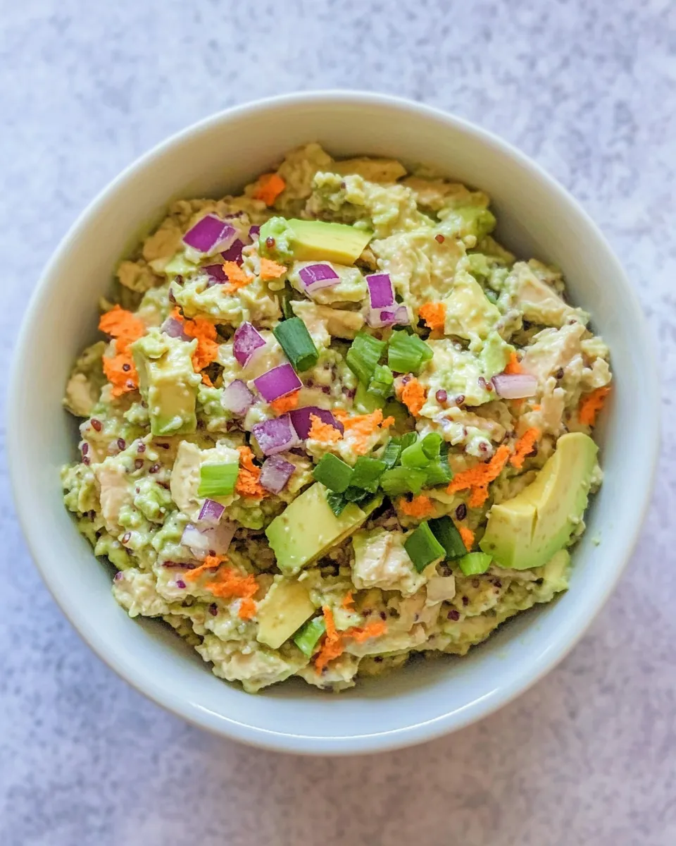 Delicious 3-Ingredient Mayo-Free Avocado Tuna Salad shot