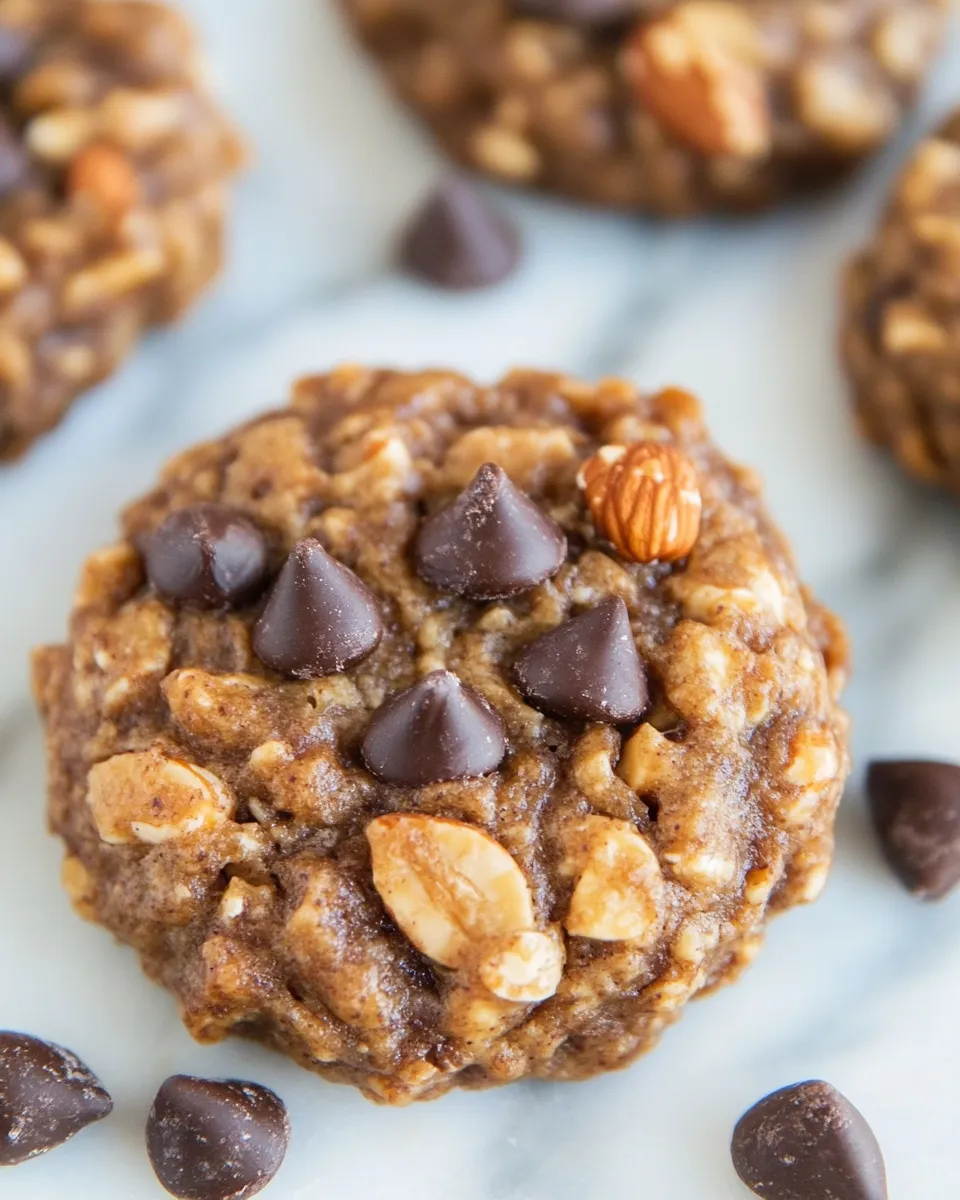 Quick 3-Ingredient Nutty Banana Cookies recipe photo