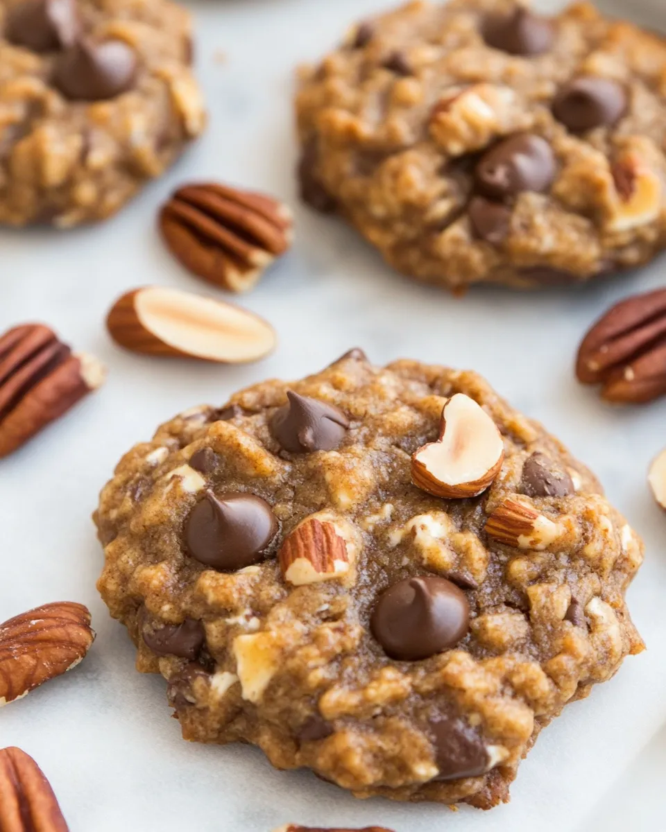 Healthy 3-Ingredient Nutty Banana Cookies shot