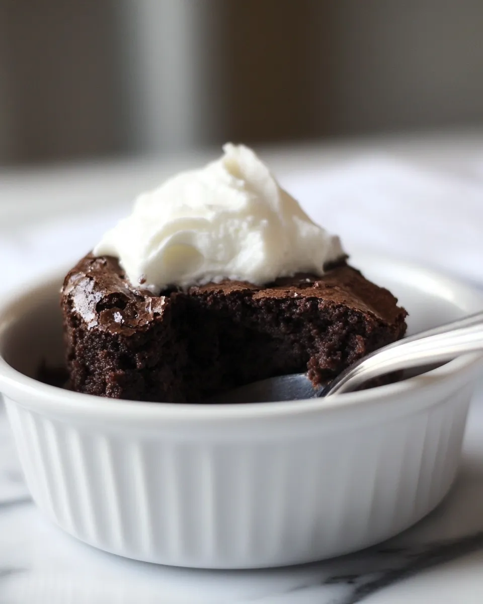 Homemade 3-Minute Brownie in a Mug dish photo