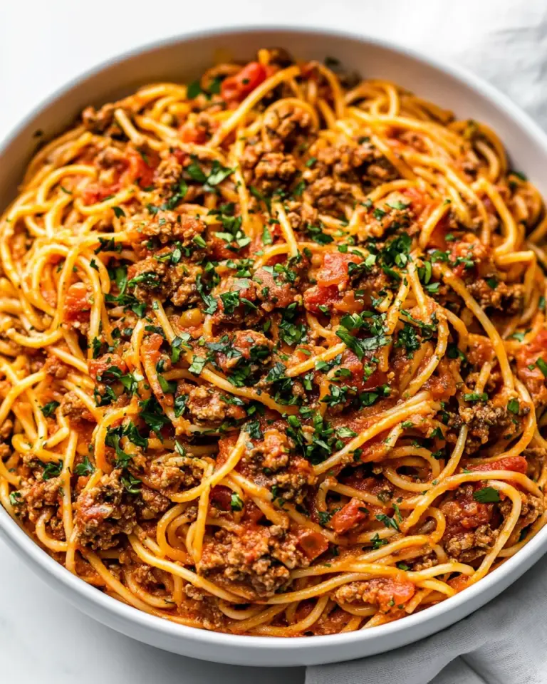 Easy 30 Minute Taco Spaghetti photo