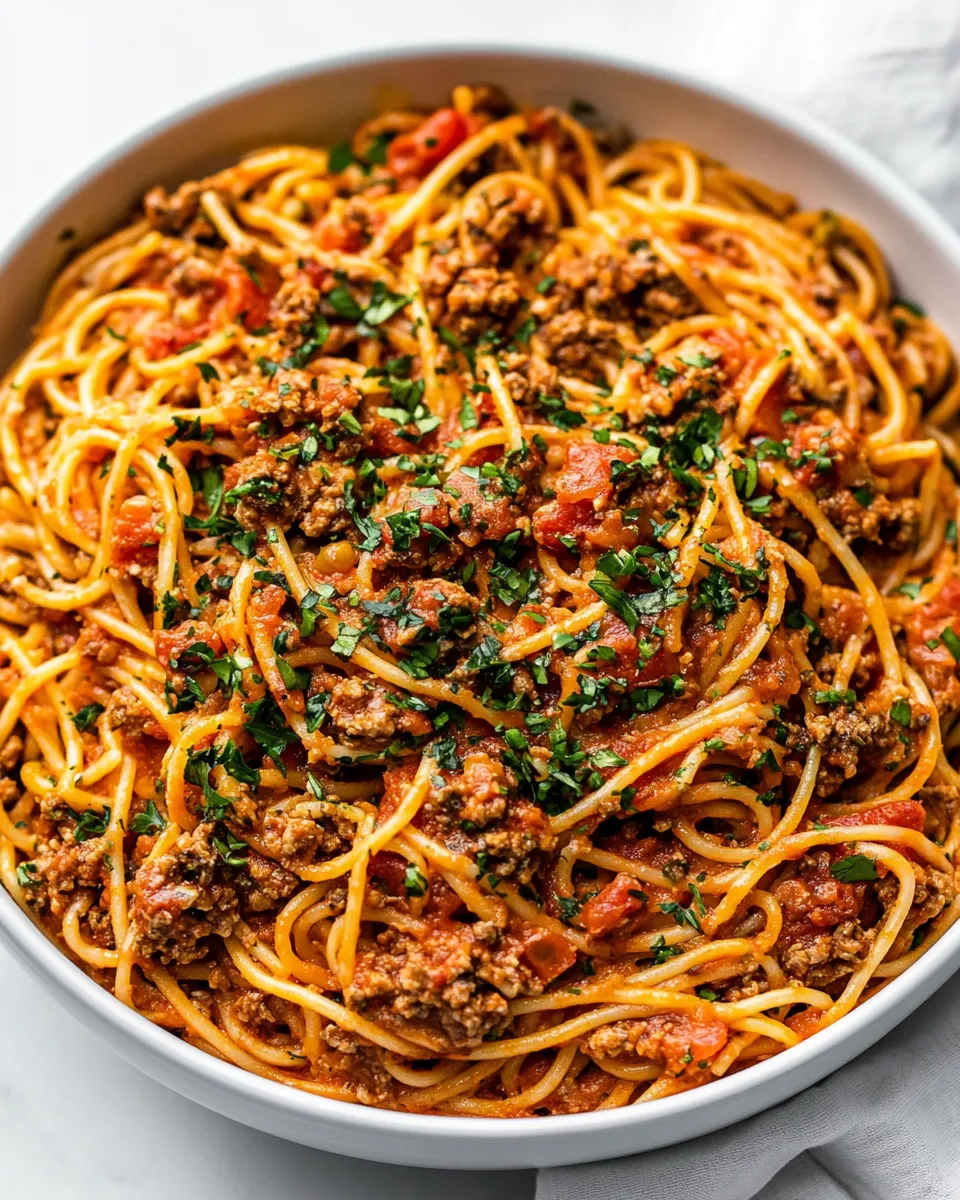 Easy 30 Minute Taco Spaghetti photo