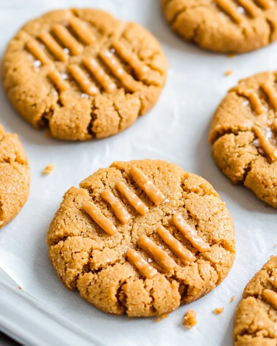 Delicious 3 Ingredient PB Cookies image