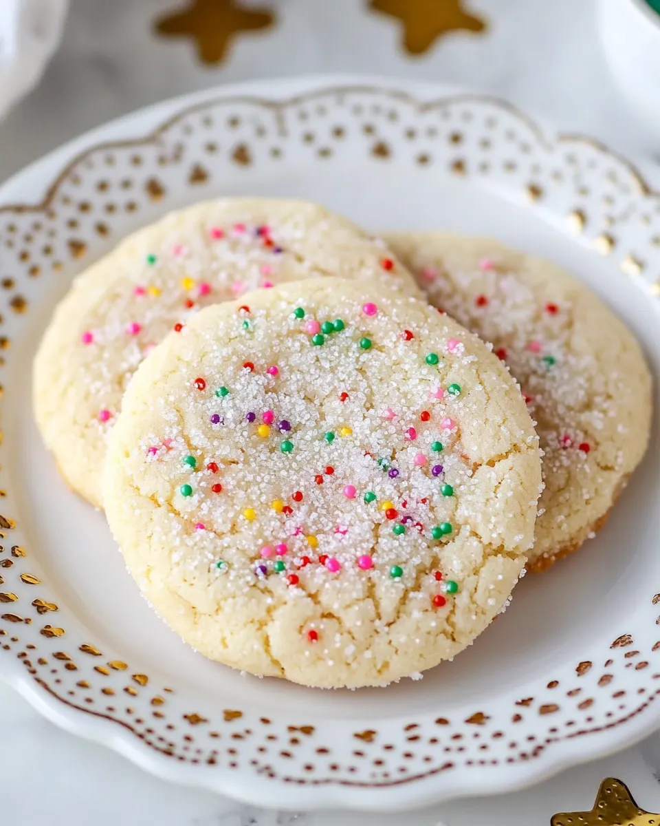 Easy 3 Ingredient Sugar Cookies photo