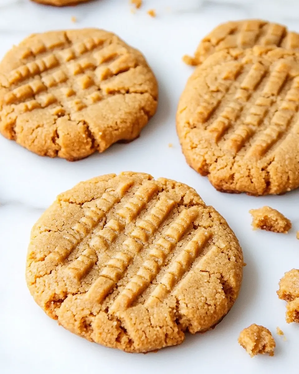 Delicious 5 Ingredient Peanut Butter Cookies image