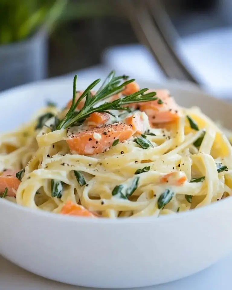 Easy 5 Ingredient Smoked Salmon Pasta (10 minute supper) photo