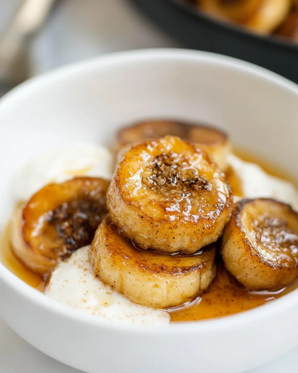 Easy 5 Minute Maple Fried Bananas photo