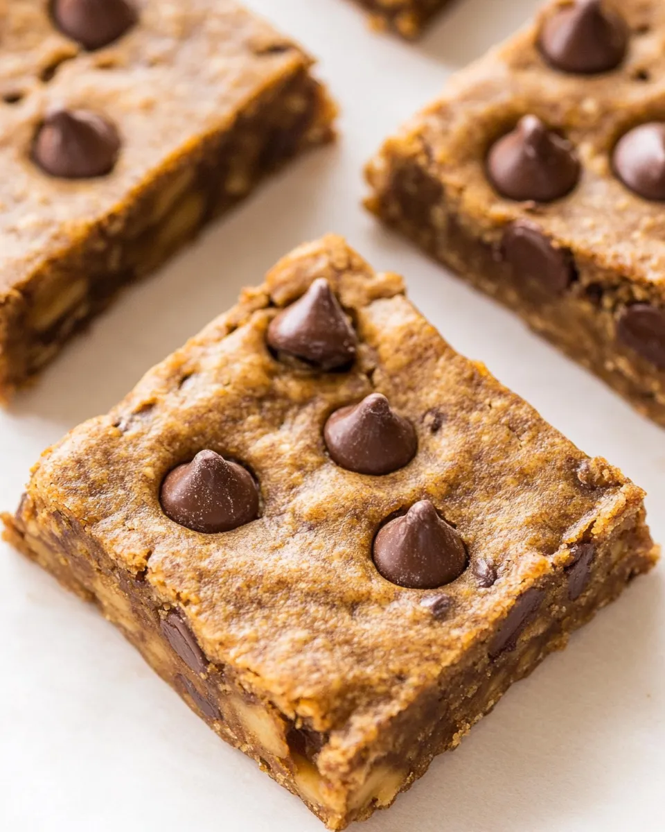 Delicious 6-Ingredient Banana Chickpea Bars (Vegan, Gluten-Free) image