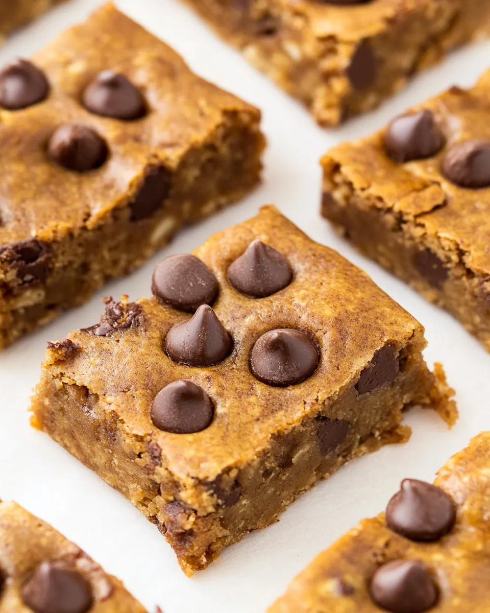 Healthy 6-Ingredient Banana Chickpea Bars (Vegan, Gluten-Free) recipe photo