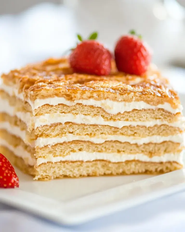 Homemade 8-Layer Honey Cake Recipe (Medovik) photo