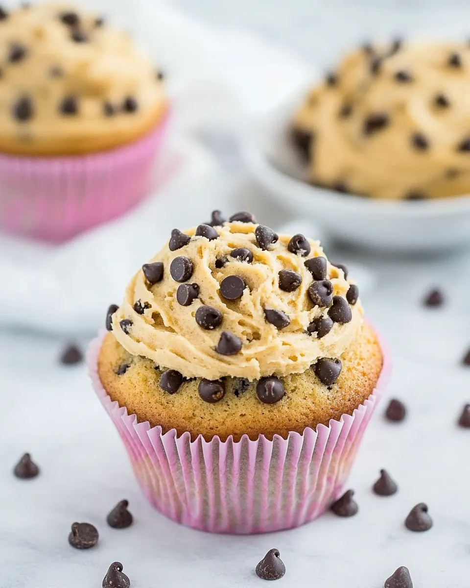 Homemade A Gluten-Free Cupcake with Chocolate Chips and Peanut Butter Frosting recipe photo