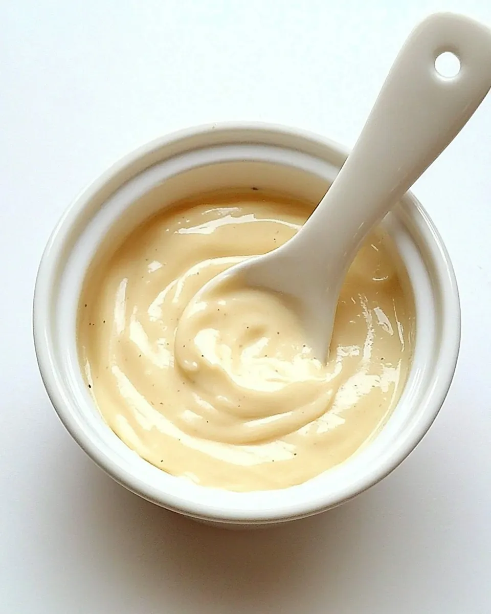 Delicious Aioli (Roasted Garlic Mayonnaise) shot