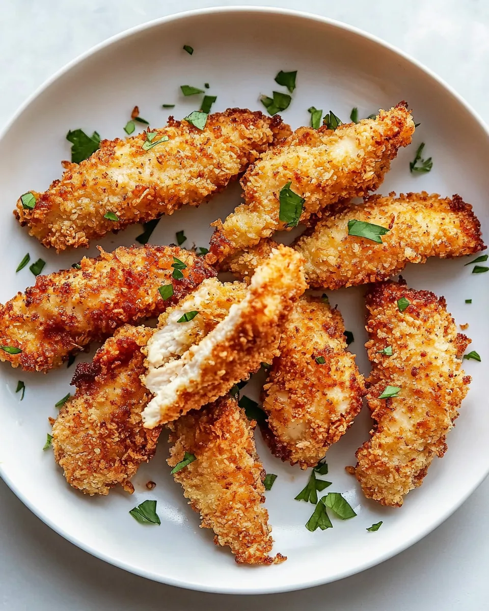 Easy Air Fryer Panko Chicken Tenders recipe photo