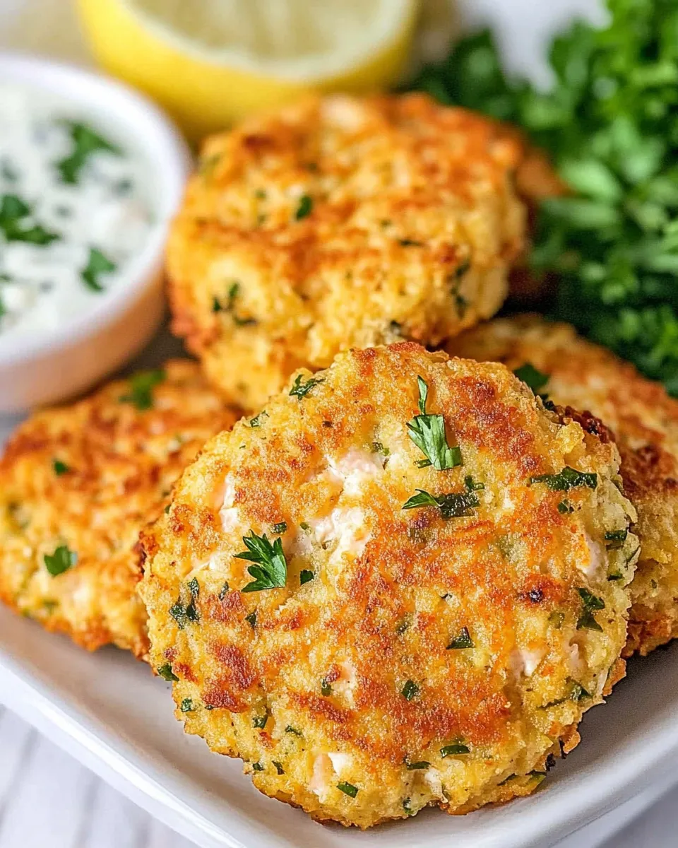 Quick Air Fryer Salmon Cakes recipe photo
