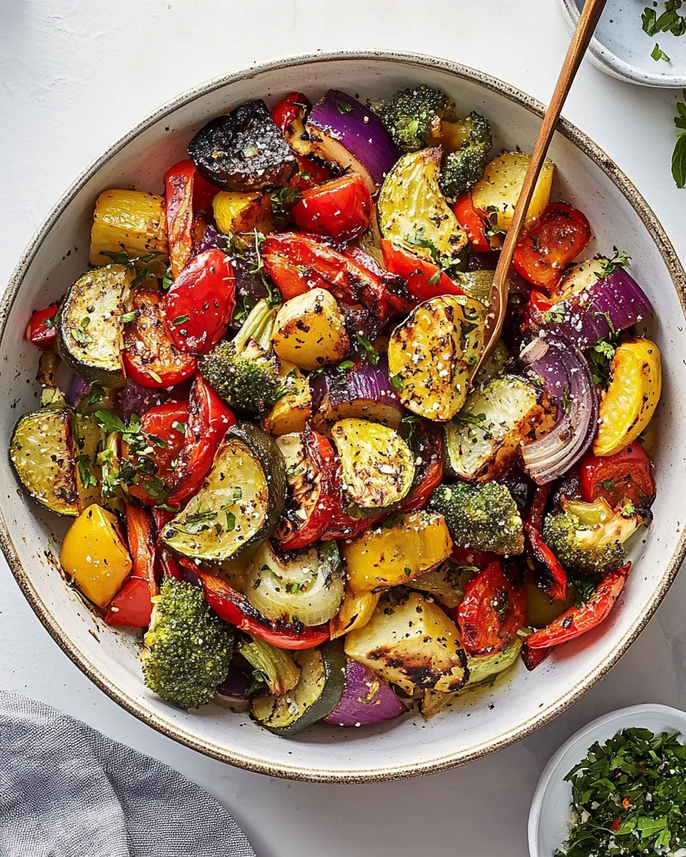 Quick Air Fryer Vegetables shot