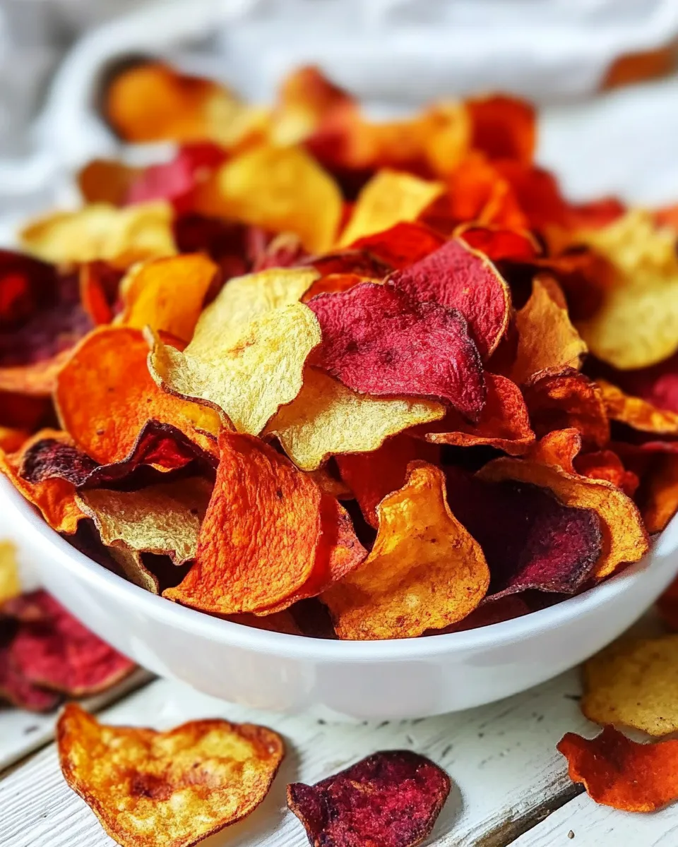 Easy Air Fryer Veggie Chips recipe photo