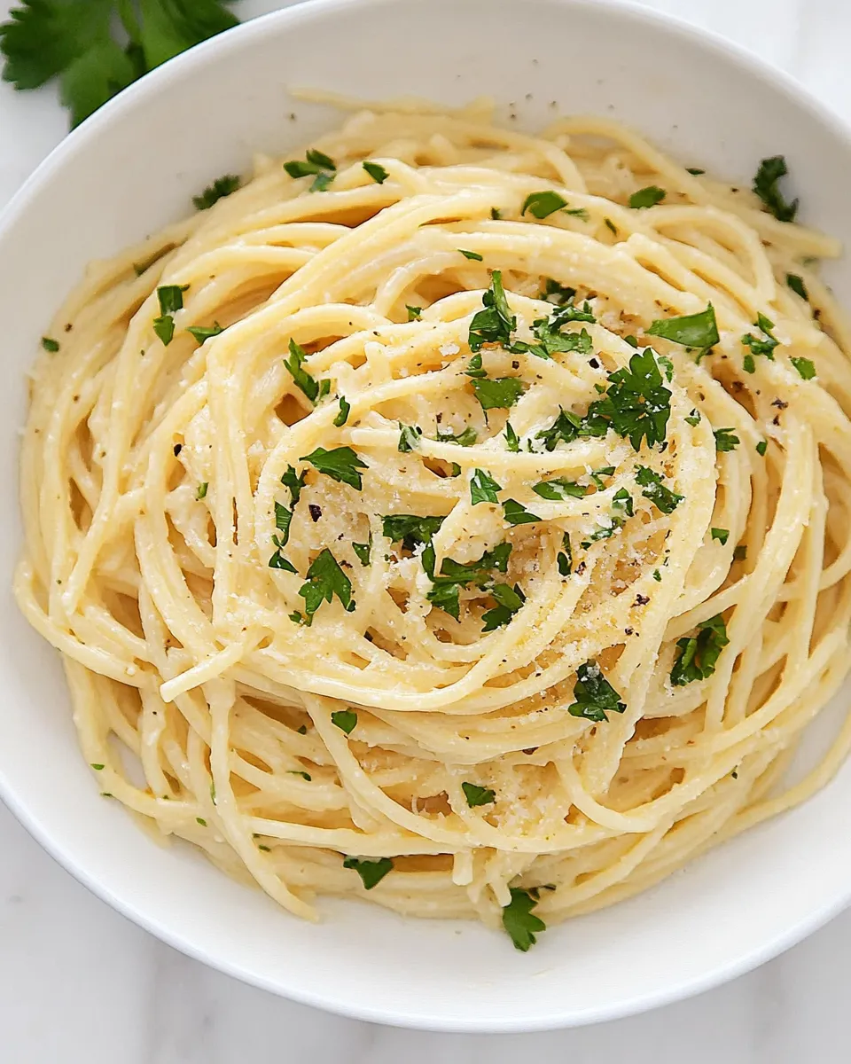 Classic Alfredo Spaghetti image