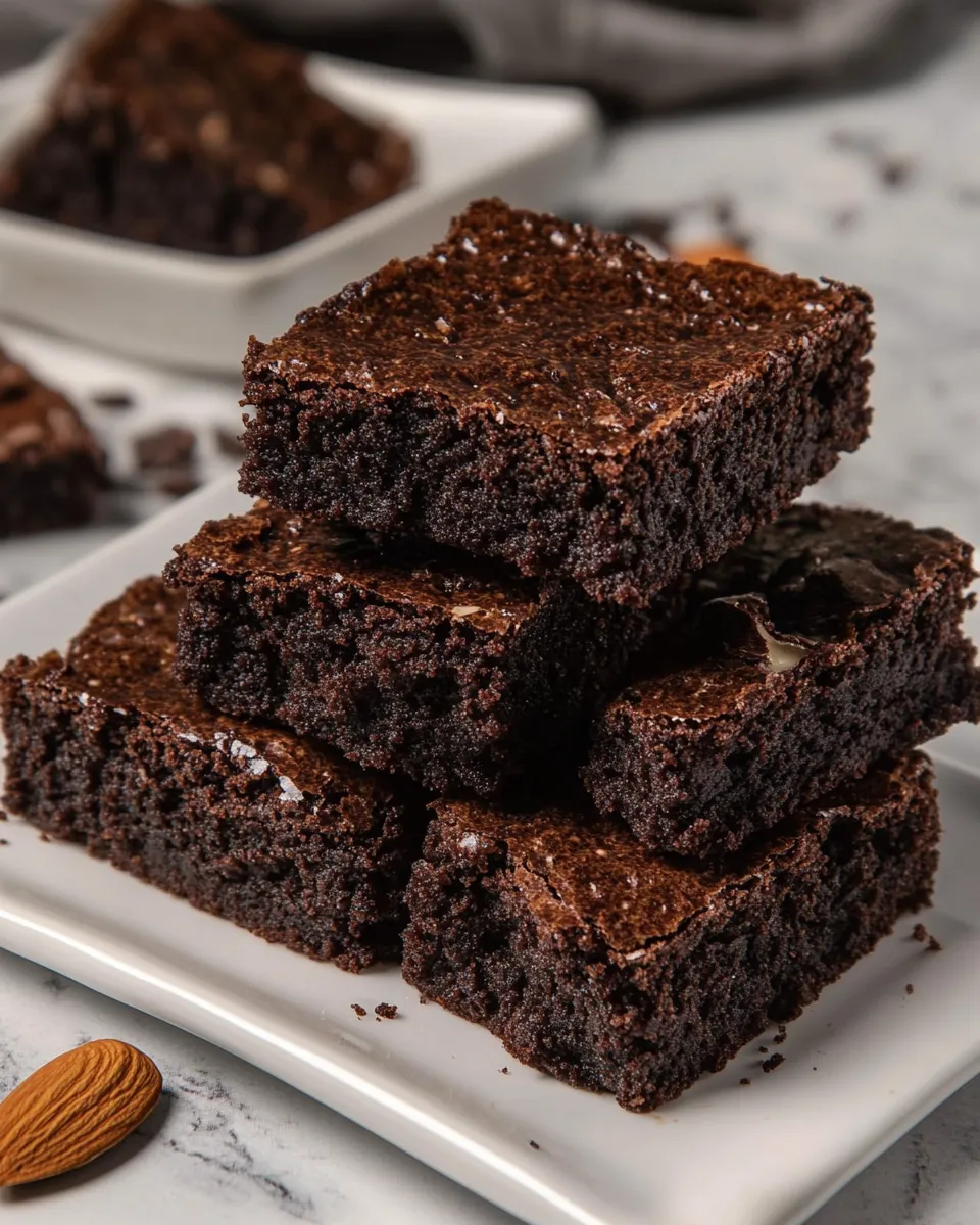 Homemade Almond Butter Brownies photo