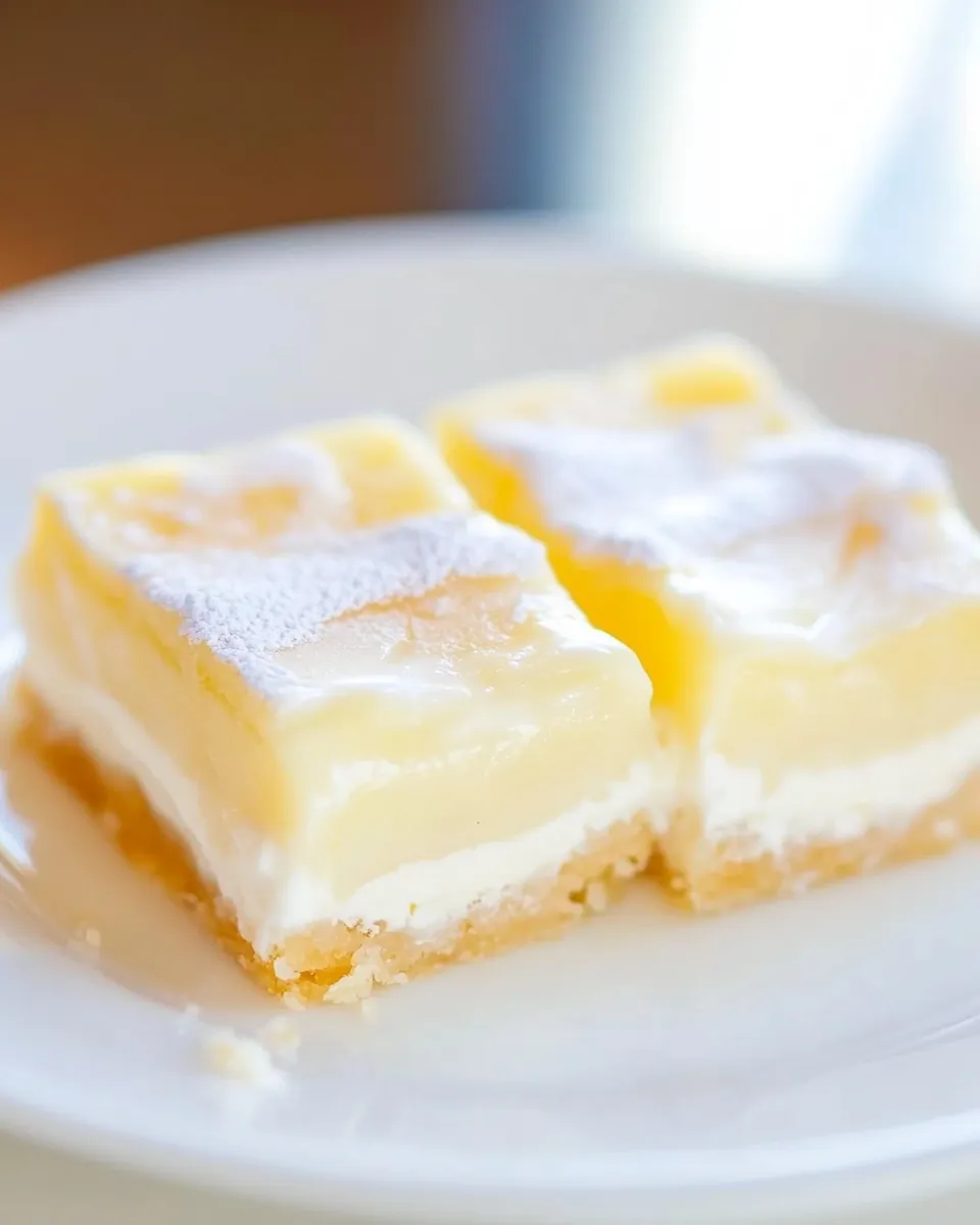 Homemade Almond Cream Cheese Shortbread Bars photo