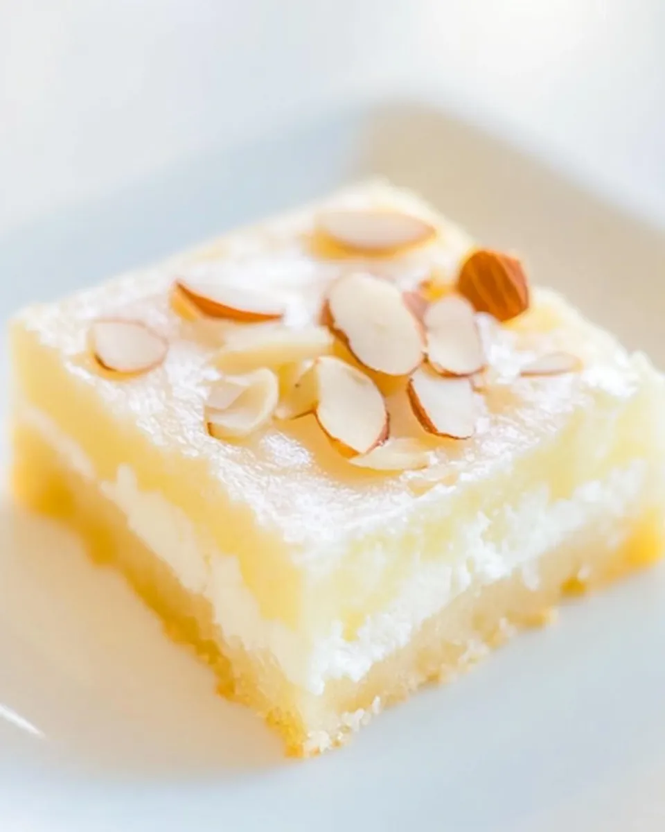 Delicious Almond Cream Cheese Shortbread Bars image