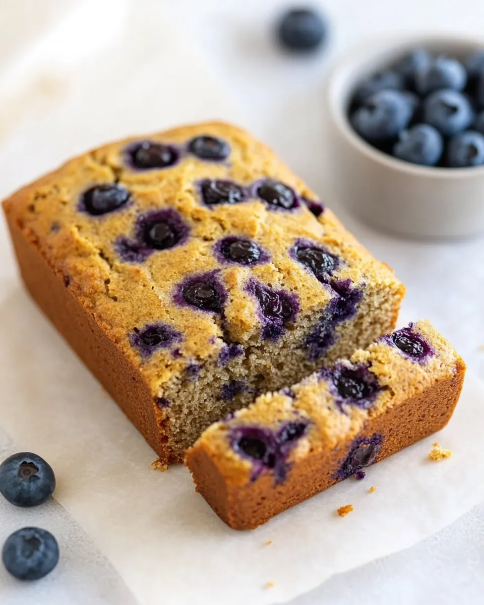 Delicious Almond Flour Blueberry Bread (Paleo) image