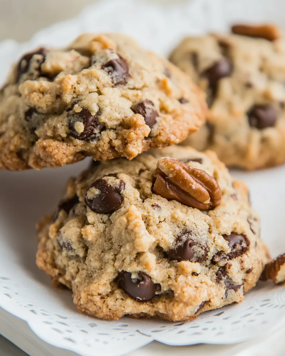 Classic Almond Flour Chocolate Chip Cookies with Walnuts image