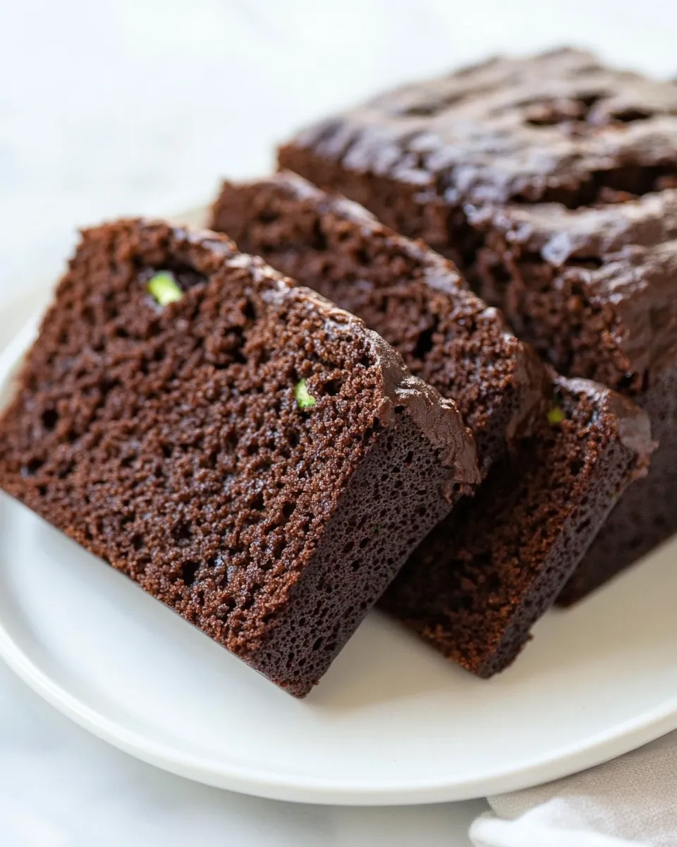 Homemade Almond Flour Double Chocolate Zucchini Bread photo