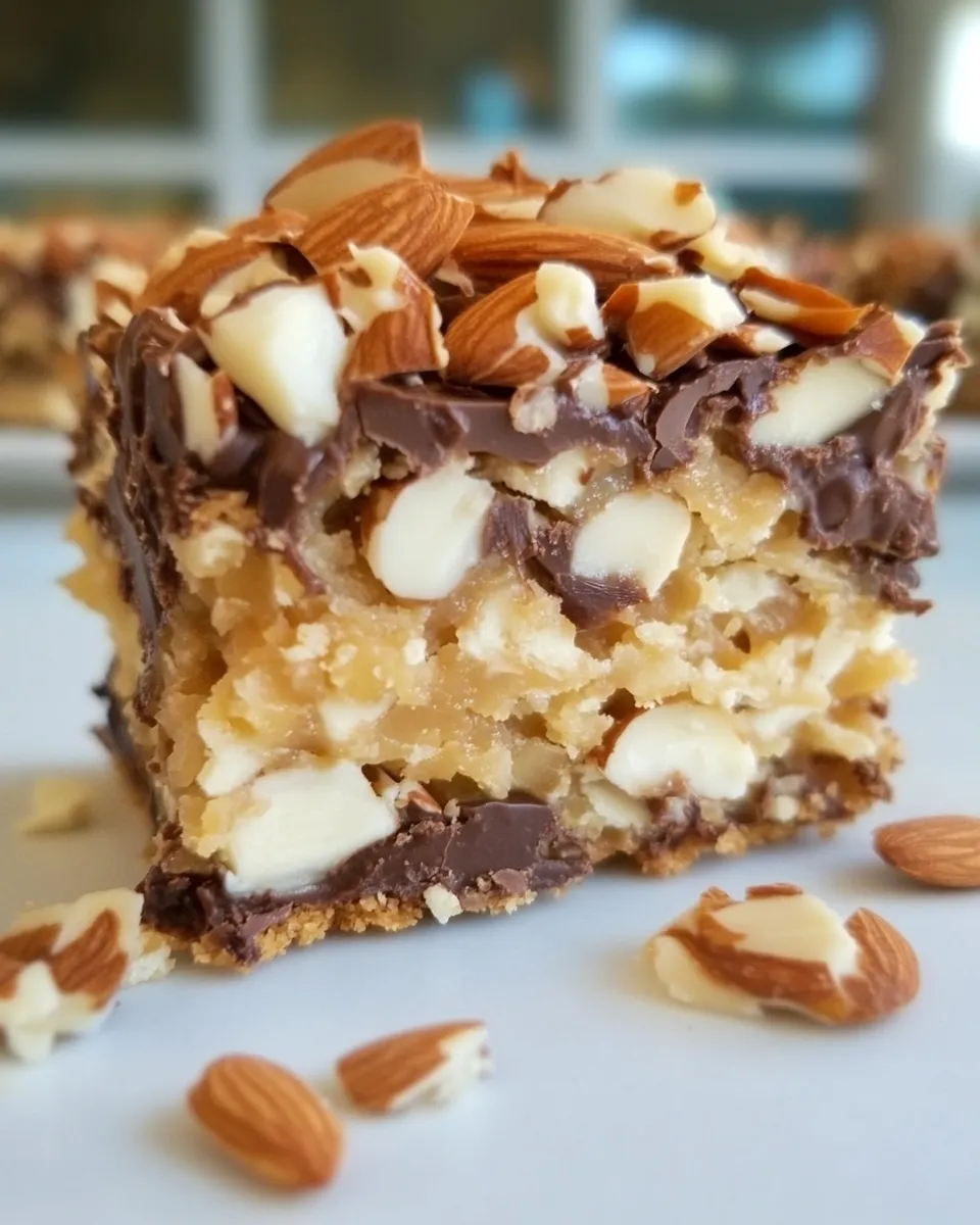 Delicious Almond Joy Cookie Bars shot