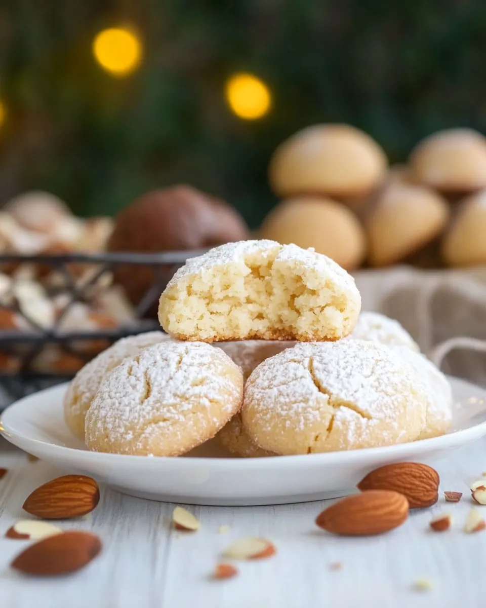 Delicious Amaretti Cookies - Italian Almond Cookies recipe photo