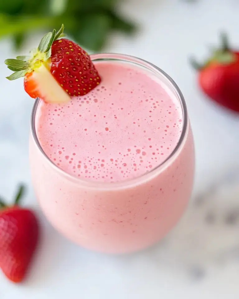 Homemade Apple Strawberry Smoothie recipe photo