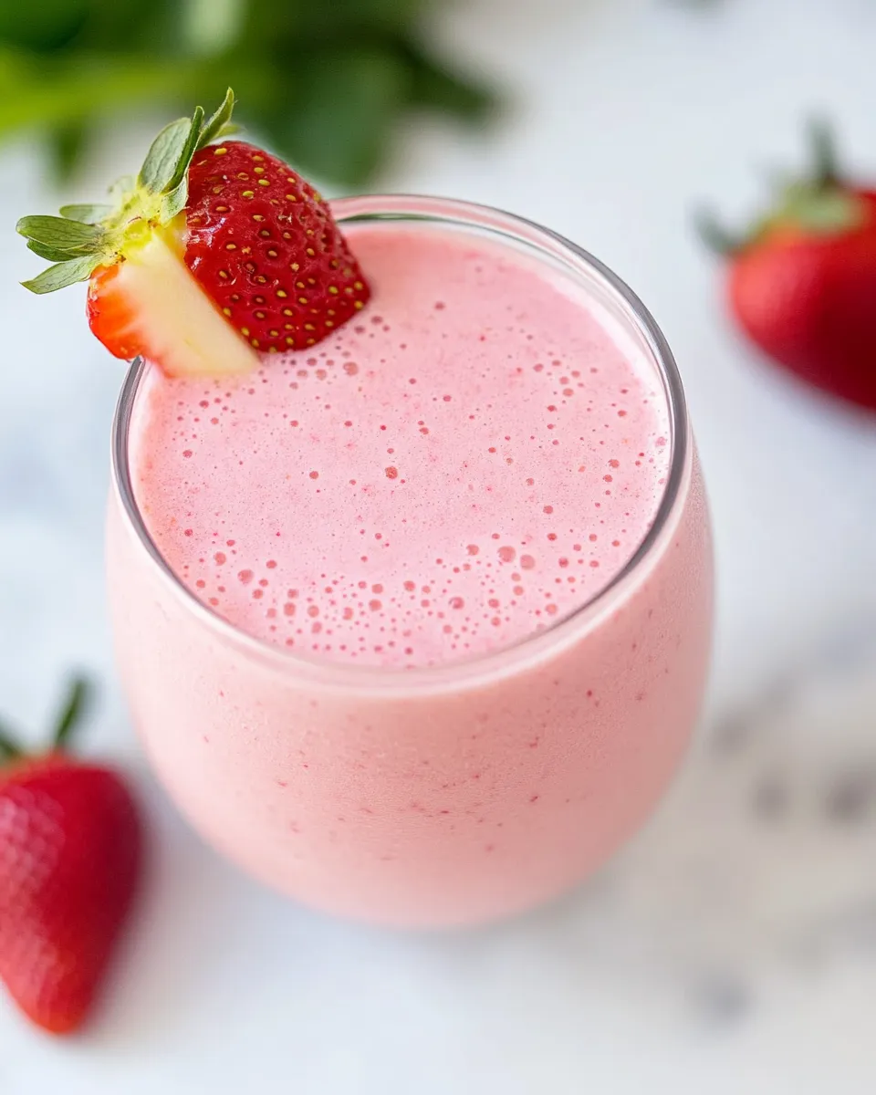 Homemade Apple Strawberry Smoothie recipe photo
