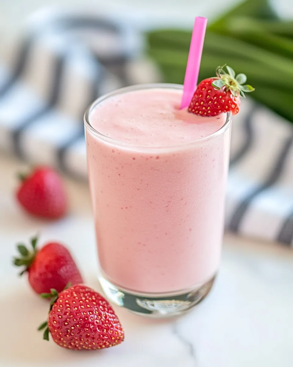 Healthy Apple Strawberry Smoothie image