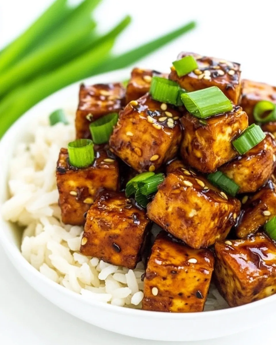Healthy Asian Garlic Tofu (Easy!) food shot