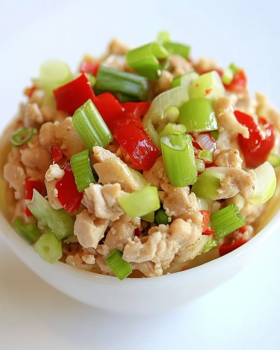 Healthy Asian Ground Chicken Cups recipe photo