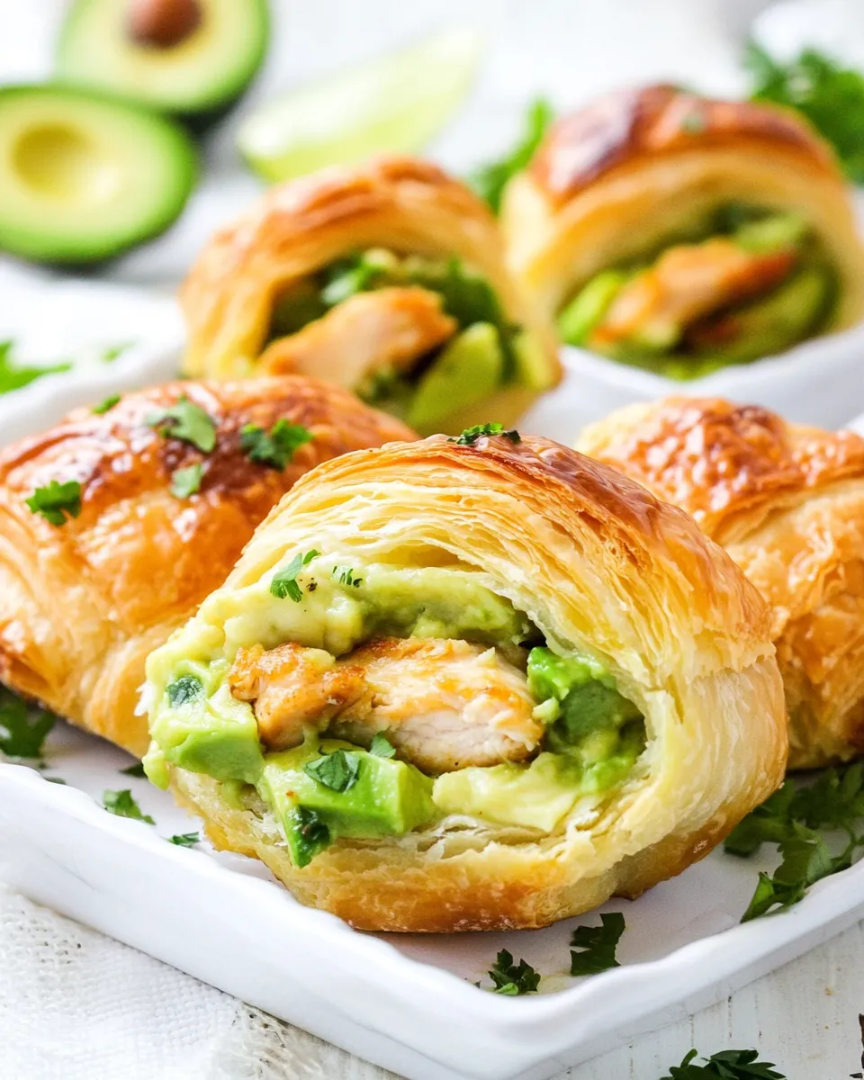 Delicious Avocado Chicken Croissants image