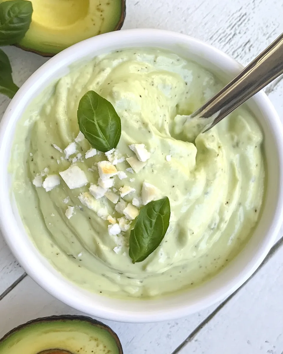 Easy Avocado Crema Recipe shot
