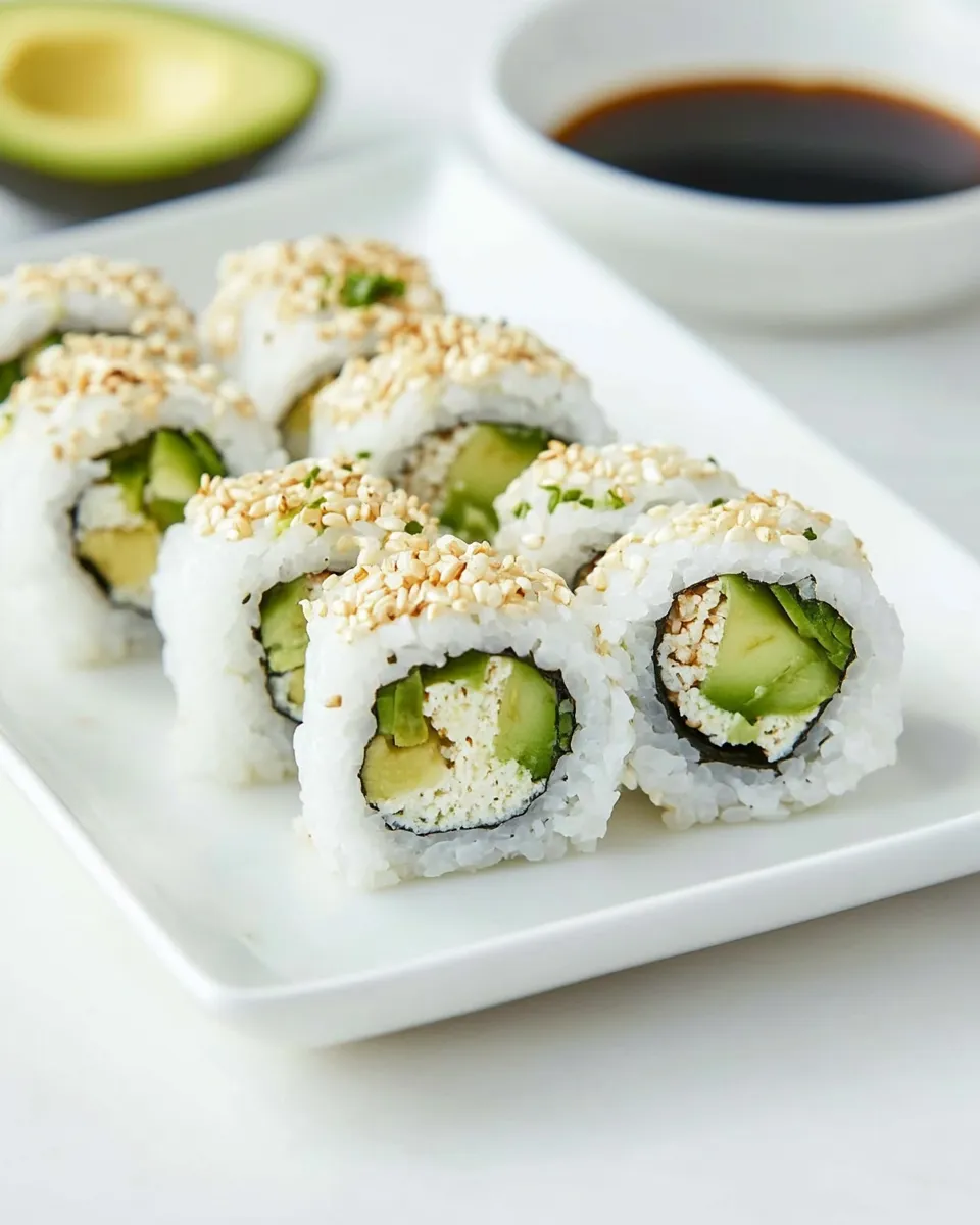 Easy Avocado Sushi Roll recipe photo