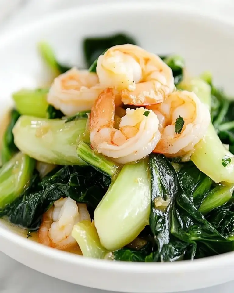 Easy Baby Bok Choy with Shrimp photo