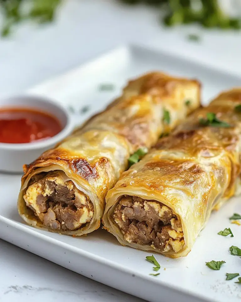 Homemade Baked Egg Rolls photo